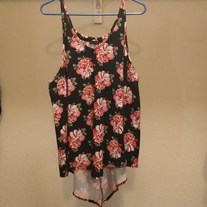 Floral Handkerchief Style Shirt